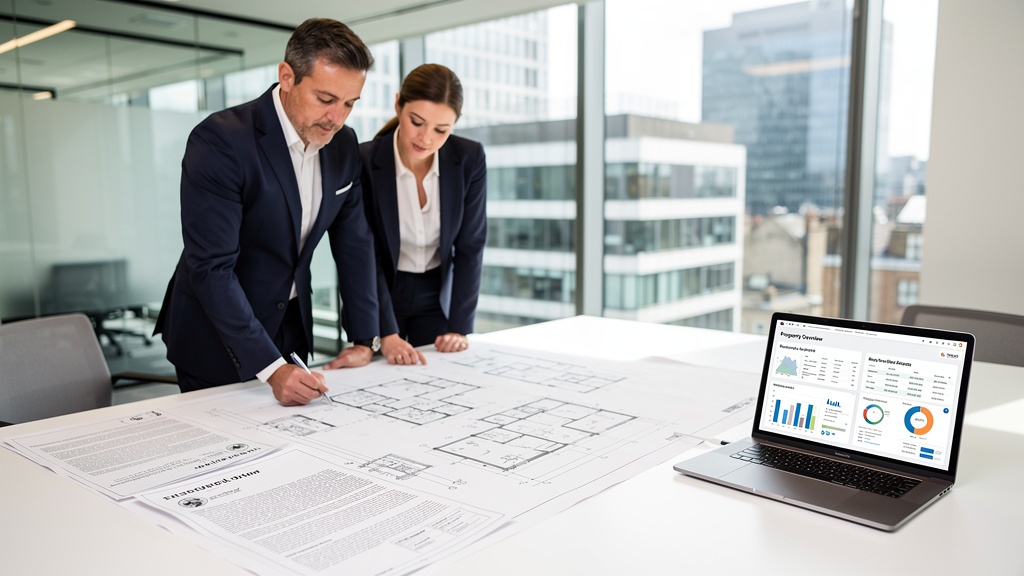 The Hammersmith Surveyors team reviewing property survey documentation